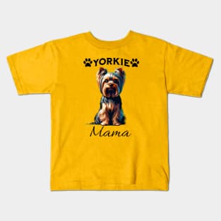 Yorkie Mama Kids T-Shirt